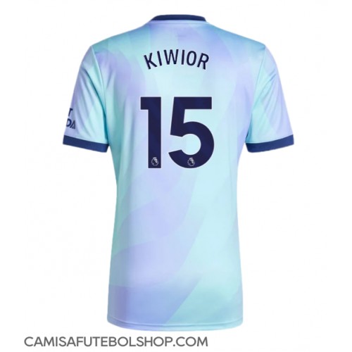 Camisa de time de futebol Arsenal Jakub Kiwior #15 Replicas 3º Equipamento 2024-25 Manga Curta